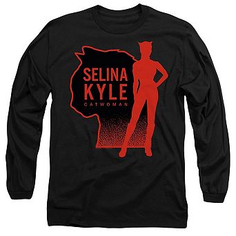 The Batman Selina Kyle Catwoman Long Sleeve Adult T-shirt