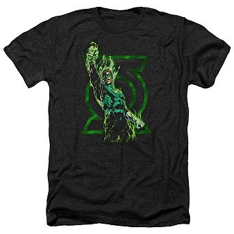 Green Lantern Fully Charged Adult Heather T-shirt