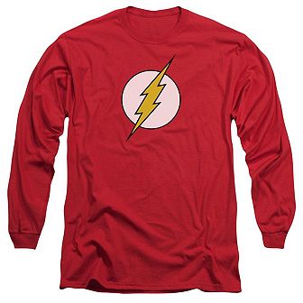 Dc Comics Flash Flash Logo Long Sleeve Adult T-shirt