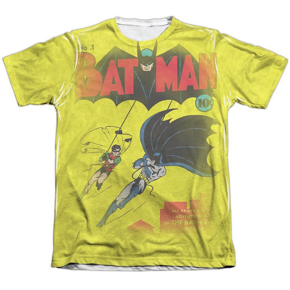 Dc Comics Batman Number One Adult 65/35 Poly/cotton Short Sleeve T-shirt