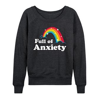 Women's Full of Anxiety French Terry Long Sleeve Tee