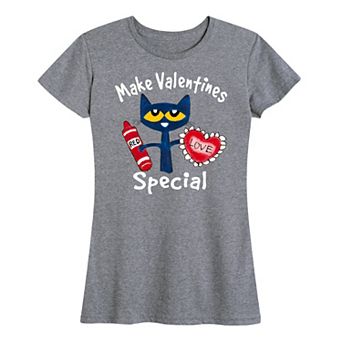 Women's Pete The Cat Make Valentine Special Graphic Tee