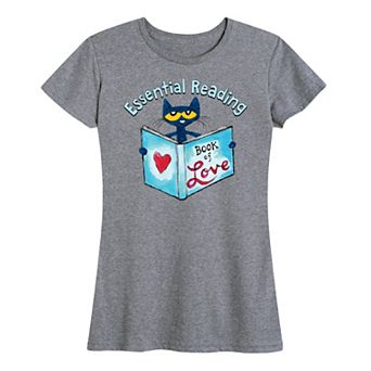 Women's Pete The Cat The Book Of Love Graphic Tee