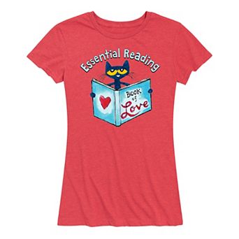 Women's Pete The Cat The Book Of Love Graphic Tee