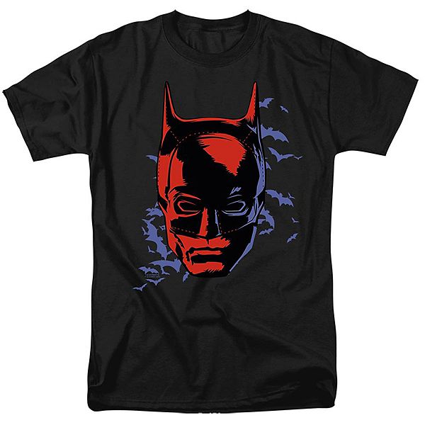 The Batman Shadowed Headshot Short Sleeve Adult T-shirt