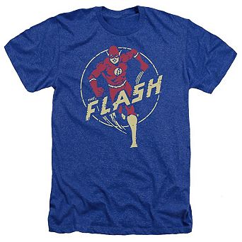 Dc Comics Flash Flash Comics Adult Heather T-shirt