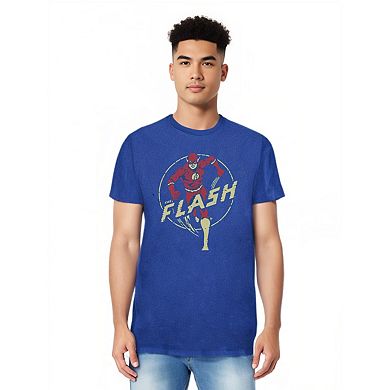 Dc Comics Flash Flash Comics Adult Heather T-shirt