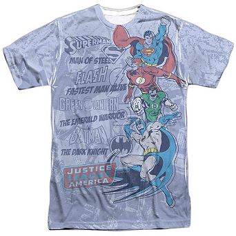 Dc Comics Good Guys Short Sleeve Adult 100% Poly Crew T-shirt