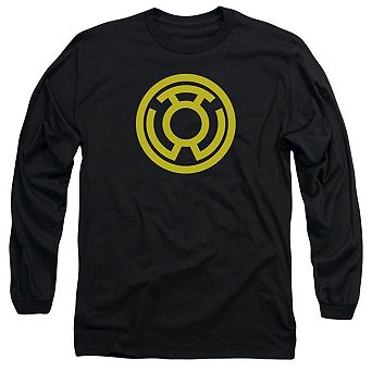 Green Lantern Yellow Emblem Long Sleeve Adult T-shirt
