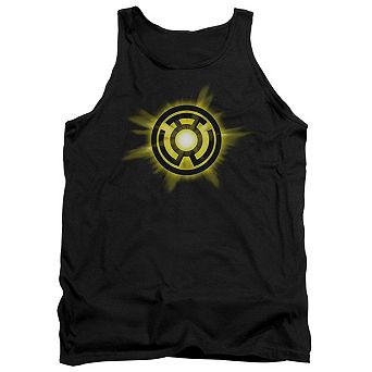 Green Lantern Yellow Glow Adult Tank Top