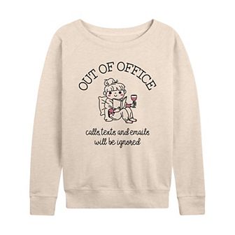 Women's Out Of Office French Terry Long Sleeve Tee