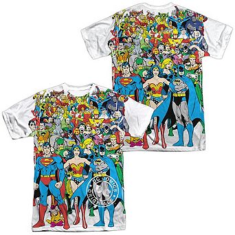 Dc Comics Original Universe Short Sleeve Adult 100% Poly Crew T-shirt
