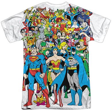 Dc Comics Original Universe Short Sleeve Adult 100% Poly Crew T-shirt