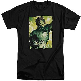 Green Lantern Up Up Short Sleeve Adult Tall T-shirt