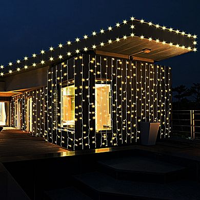448LED Waterproof String Fairy Curtain Lights Window