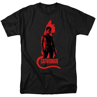 The Batman Selina Kyle Cat Silhouette Short Sleeve Adult T-shirt