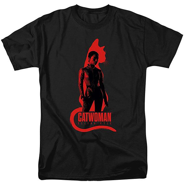 The Batman Selina Kyle Cat Silhouette Short Sleeve Adult T-shirt