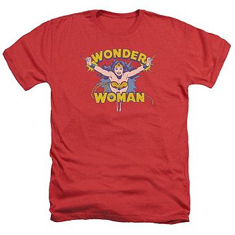 Dc Comics Flying Through Adult Heather T-shirt