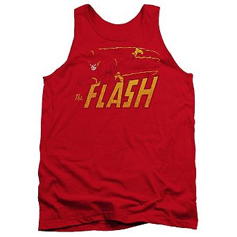 Dc Comics Flash Flash Speed Distressed Adult Tank Top