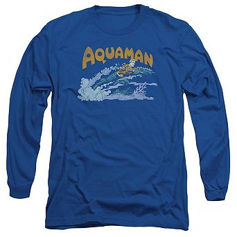 Dc Comics Aquaman Swim Long Sleeve Adult T-shirt