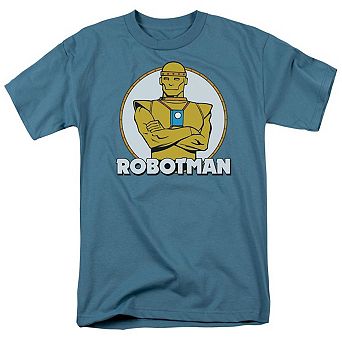 Dc Comics Robotman Short Sleeve Adult T-shirt