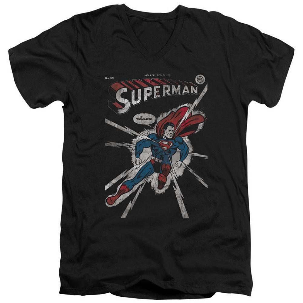 Dc Comics Cover Me Short Sleeve Adult V Neck T-shirt