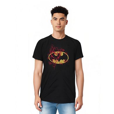 Batman Joker Graffiti Short Sleeve Adult T-shirt