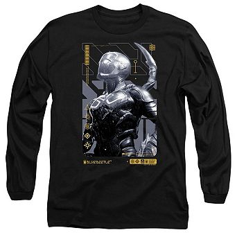 Blue Beetle Beetle Heads Up Long Sleeve Adult T-shirt