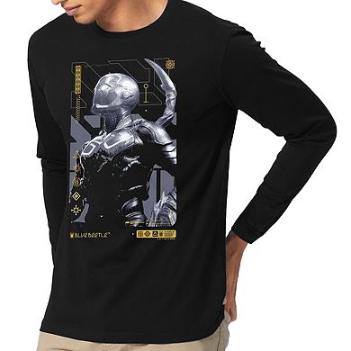 Blue Beetle Beetle Heads Up Long Sleeve Adult T-shirt