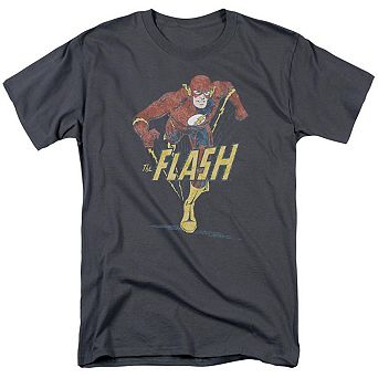 Dc Comics Flash Desaturated Flash Short Sleeve Adult T-shirt