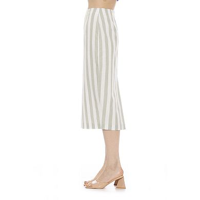 Women's ALEXIA ADMOR Jacki Stripe Midi Pencil Skirt