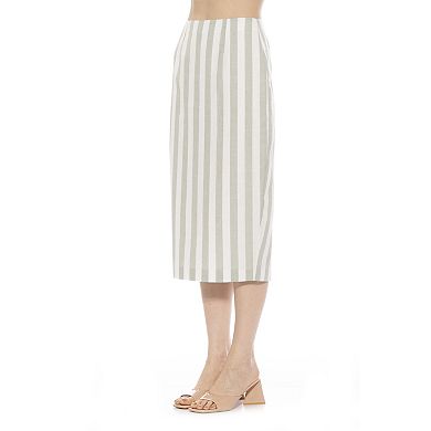 Women's ALEXIA ADMOR Jacki Stripe Midi Pencil Skirt