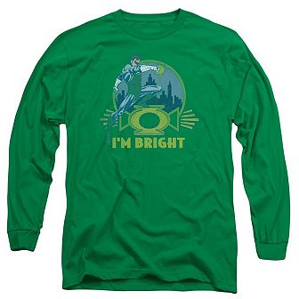 Green Lantern Im Bright Long Sleeve Adult T-shirt