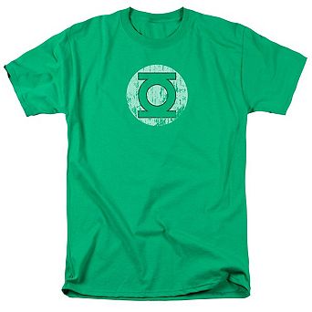 Dc Comics Distressed Lantern Logo Short Sleeve Adult T-shirt