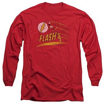 Dc Comics Flash Like Lightning Long Sleeve Adult T-shirt