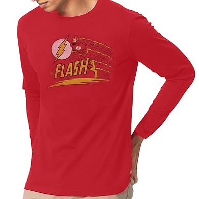 Dc Comics Flash Like Lightning Long Sleeve Adult T-shirt