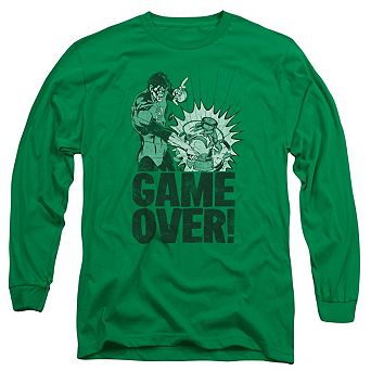 Green Lantern Game Over Long Sleeve Adult T-shirt