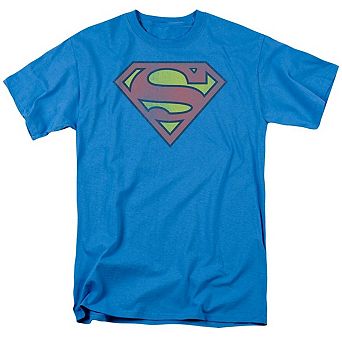 Dc Comics Retro Logo Distressed Short Sleeve Adult T-shirt