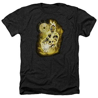 Green Lantern Sinestro Nebula Adult Heather T-shirt