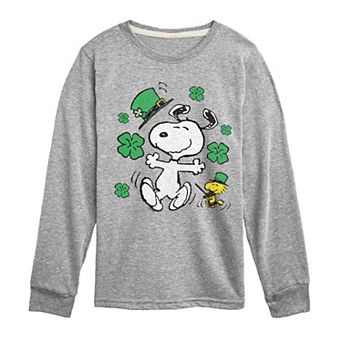Boys 8-20 Peanuts St. Patty Dance Long Sleeve