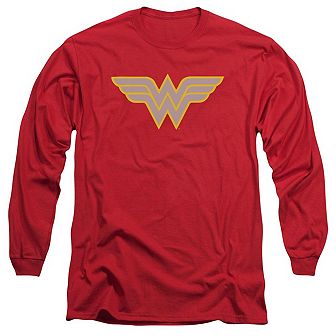 Dc Comics Wonder Woman Logo Long Sleeve Adult T-shirt