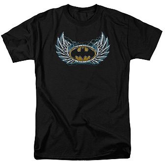 Batman Steel Wings Logo Short Sleeve Adult T-shirt