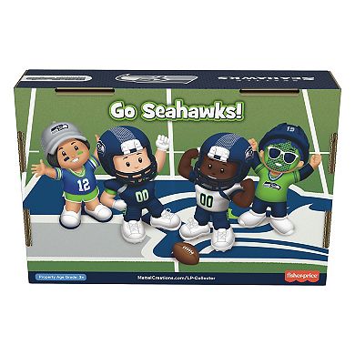 Fisher-Price Little People 4-Pack Seattle Seahawks Figures Collector Set