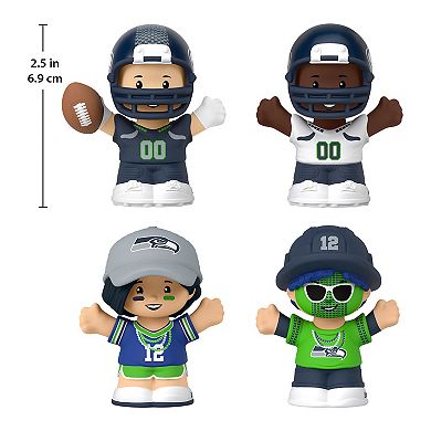 Fisher-Price Little People 4-Pack Seattle Seahawks Figures Collector Set