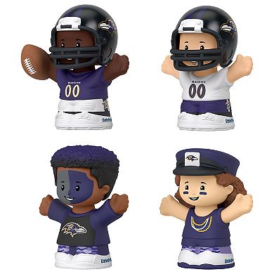 Fisher-Price Little People 4-Pack Baltimore Ravens Figures Collector Set