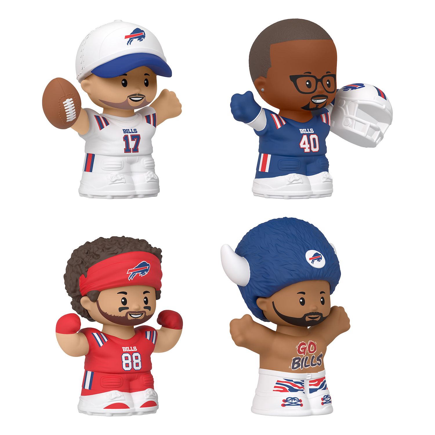 Fisher-Price Little People 4-Pack Buffalo Bills Figures Collector Set