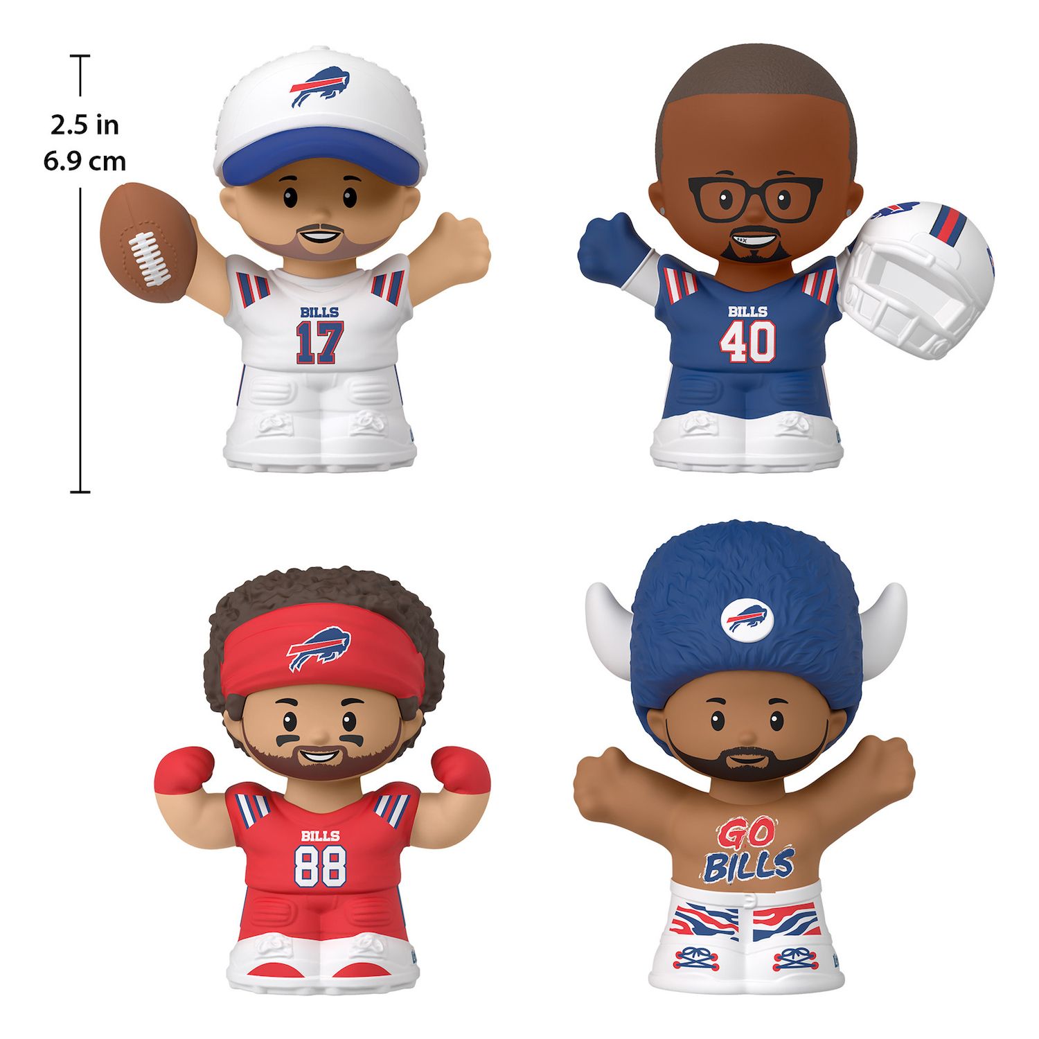 Fisher-Price Little People 4-Pack Buffalo Bills Figures Collector Set