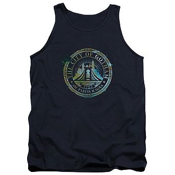 The Batman City Of Gotham Adult Tank Top