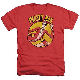 Dc Comics Plastic Man Adult Heather T-shirt
