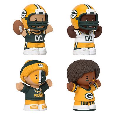Fisher-Price Little People 4-Pack Green Bay Packers Figures Collector Set